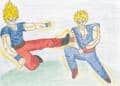 Goku vs. Gohan Training