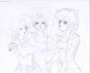 Setsuko Tamai, Neysha Devlin and Rika Nojima