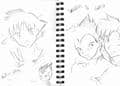 Son-Goku and Vegeta sketch
