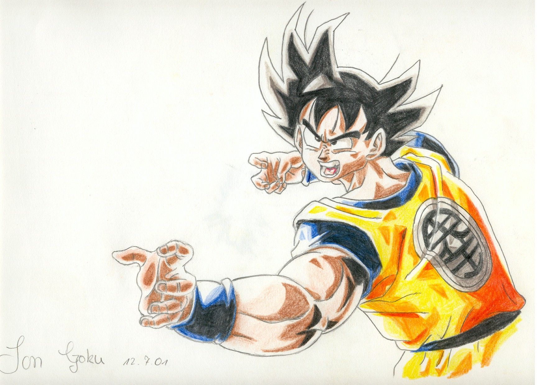 Son Goku in Kampfpose ^^
