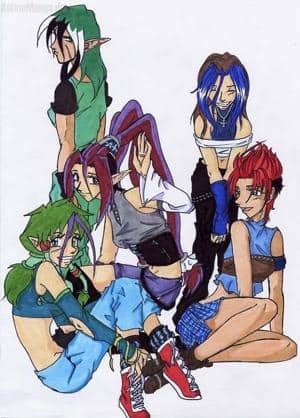 Sizura, Yuki, Paipai, Nicky und Fey