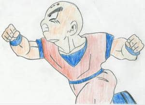 Kuririn im Angriff