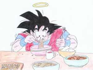 SonGoku beim essen