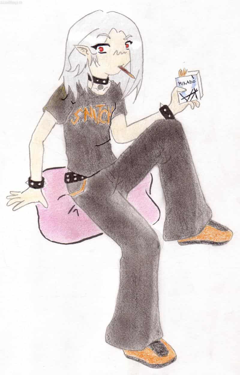 snitch, mikado und n rosa kissen