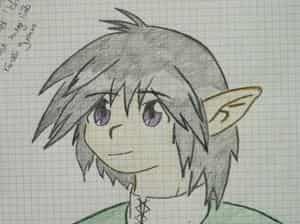 little elf with black hair