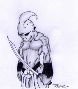 Boo mit Samurai Schwert