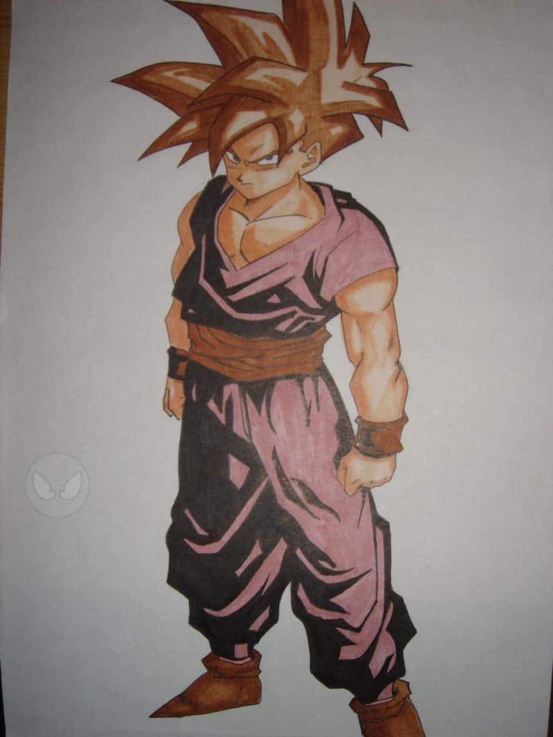 Son-Gohan Brown Hair (Hatte leider kein Gelb zur Hand^^)