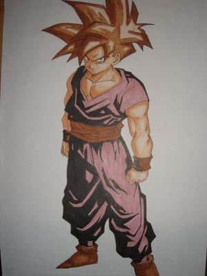 Son-Gohan Brown Hair (Hatte leider kein Gelb zur Hand^^)