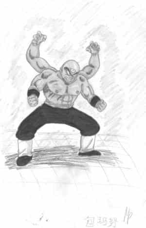Tenshinhan with 4 arms