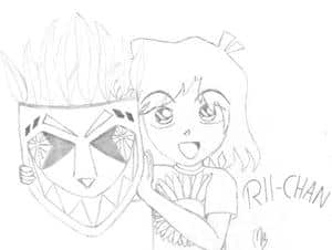 Rii-chan mit maske