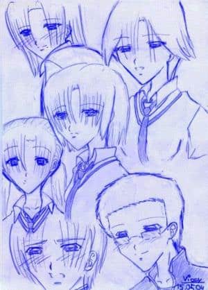 Kai, Sango, qwerttzizzi, Pika , Higa-sama und ich