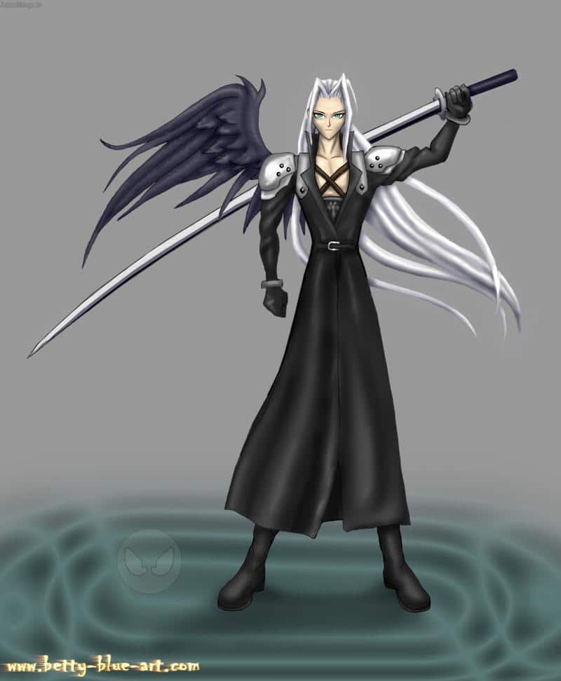 "Sephiroth, one winged angel"