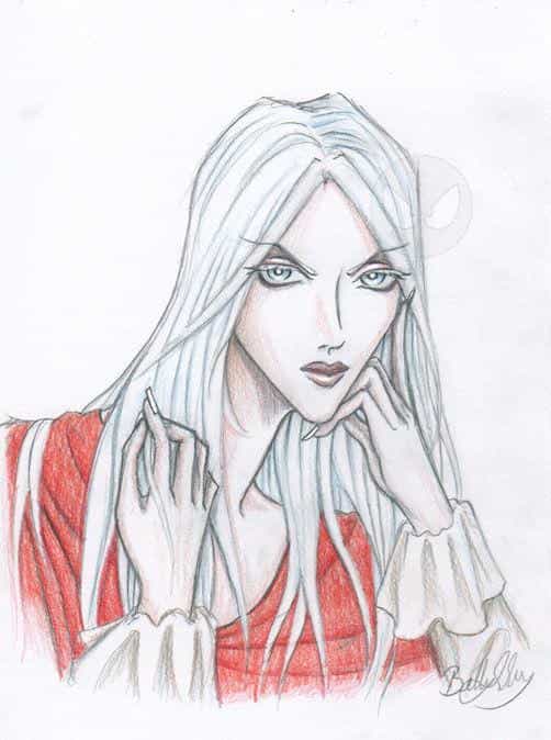 Vampir Celestin in Rot