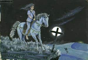 "Dead End" (Pferd in Kriegsbemalung)