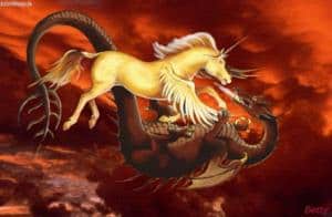 *Einhorn und Drache*