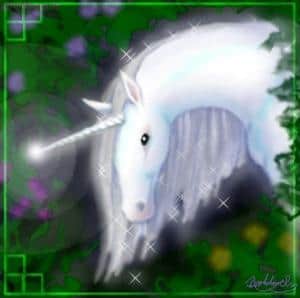 "The light of a unicorn" für Oekaki-Wettbewerb