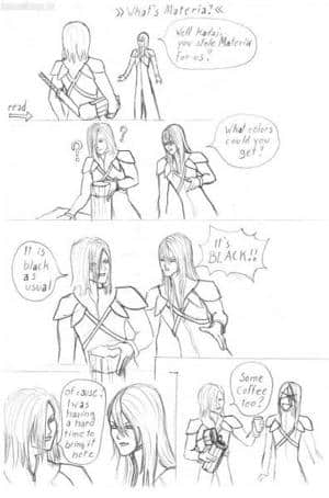 Doujinshi Seite: "What's Materia?"