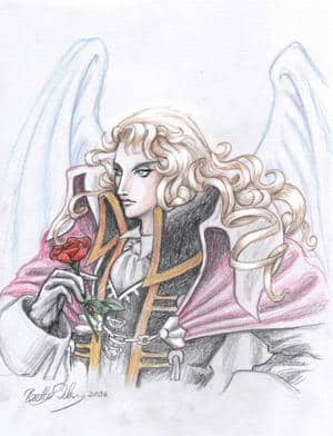 "ALUCARD, Vampir mit Engelsflügeln"