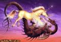 "Licht und Schatten" (Einhorn vs. Drache)