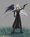"Sephiroth, one winged angel"