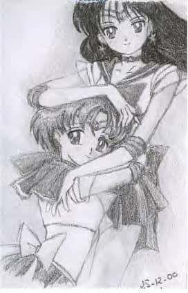 Sailor Mars und Merkur