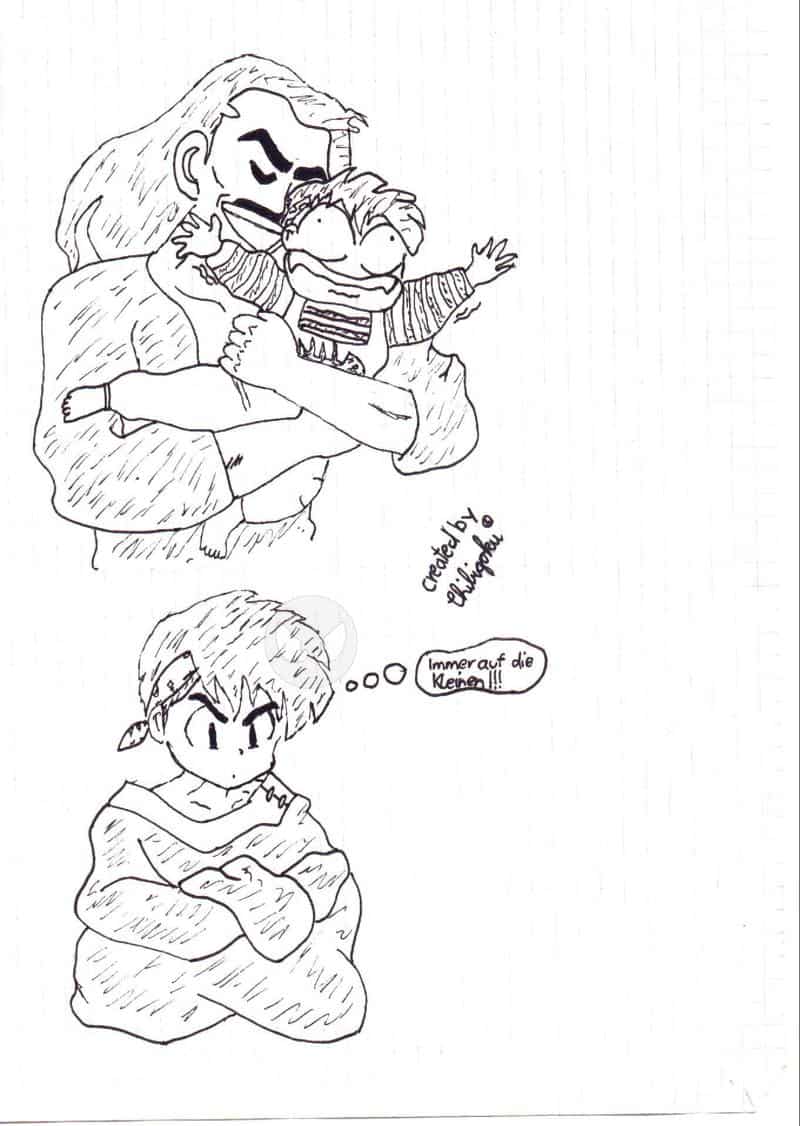 Das berühmt berüchtigte Schurrbartküsschen!