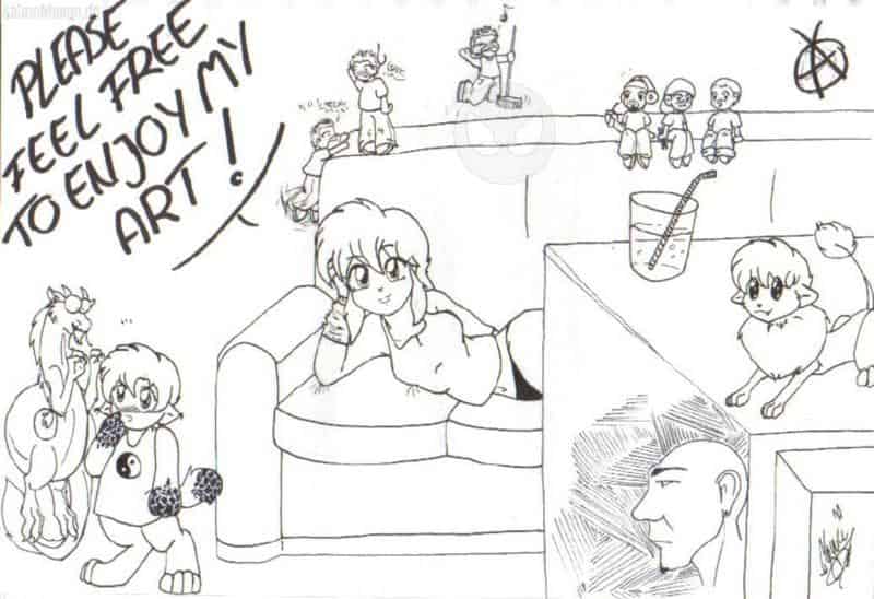 ein "friedlicher" fernsehabend (und die erste seite meines 3. ringbuch´s ^^)