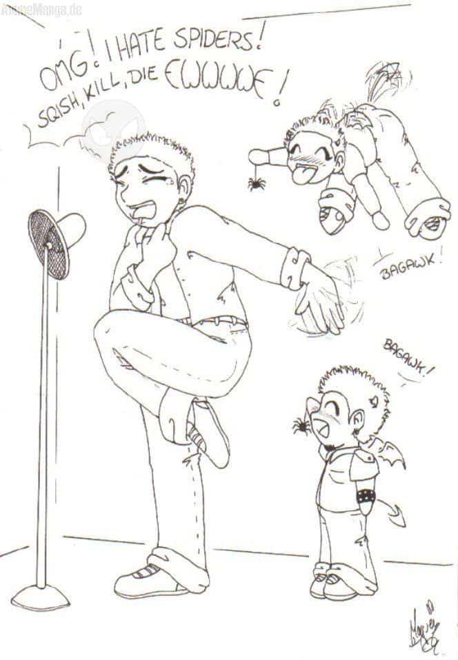 SPIDERATTACK!!! bye spike minoda & mr. hahn