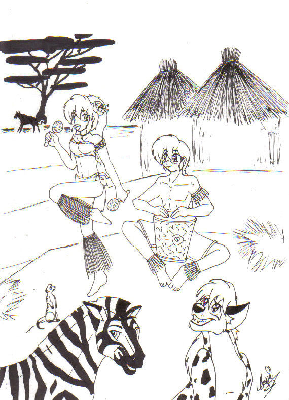 Ranma and Maguzi in South-Africa