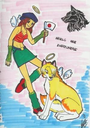 ´ne magu und ein sanji-wolf