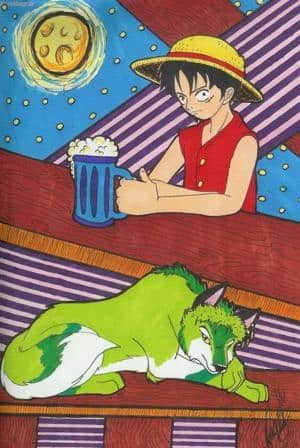dat ruffy und ´n zorro-wolf ^^