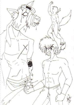 A Werwolve???....An Wer-Zombie???...NO!!!! It´s Only Ranma!!!!^^