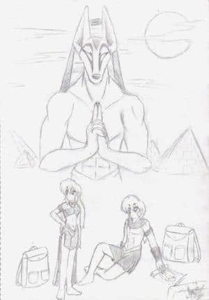 Ranma and Maguzi in Egypt