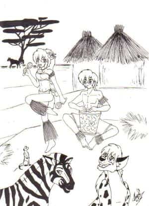 Ranma and Maguzi in South-Africa