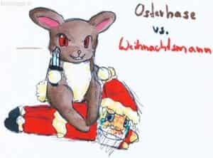 Osterhase vs. Weihnachtsmann