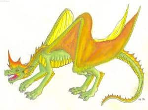 Gelbgrüner Flugdrache