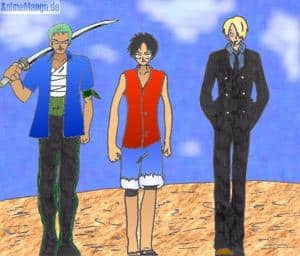 Zorro, Ruffy & Sanji colo