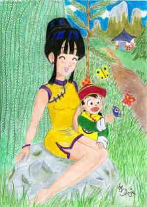 Chichi und klein Gohan