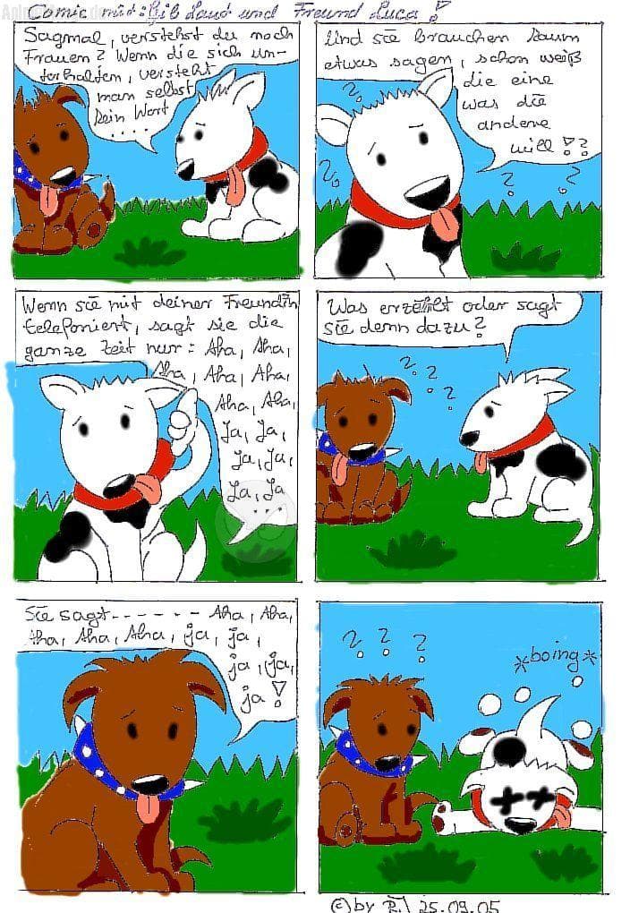 Mein Comic mit Hunden "Gib Laut" und "Luca"
