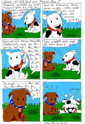 Mein Comic mit Hunden 