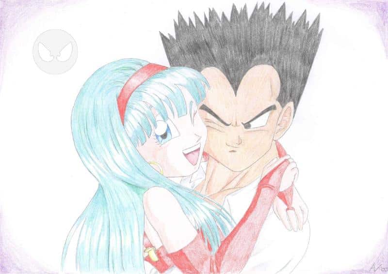 Vegeta and Bra hug