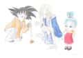 Goten, Marron and little Bra