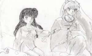 Inu yasha&Kagome auf Wolke sieben