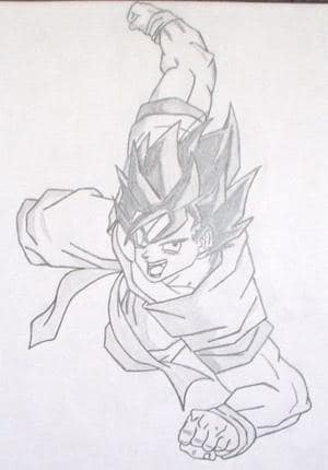 Son Goku fliegt by Wolfsherz