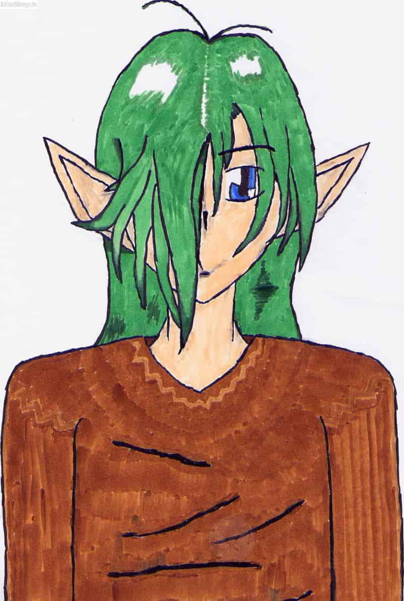 Erstes Bild mit Copics