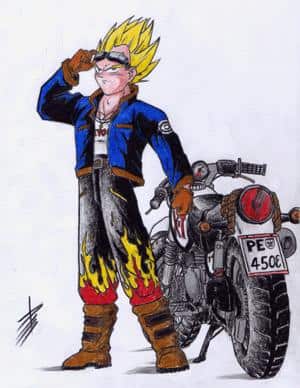 Vegeta in der Freizeit