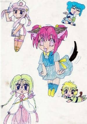 Ichigo und ihre Mitstreiterinnen