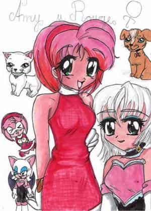 Amy und Rouge