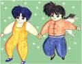 Ranma & Akane - Chibis