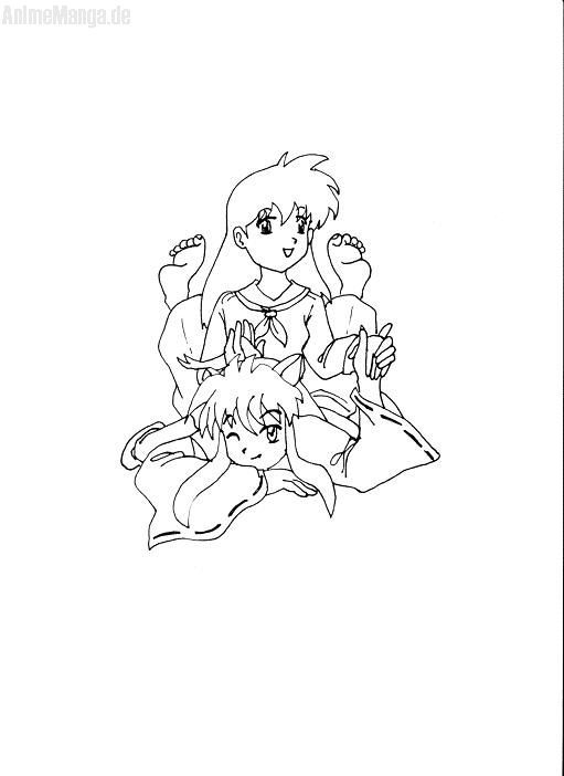 Kago und Inu outline 2 x)
